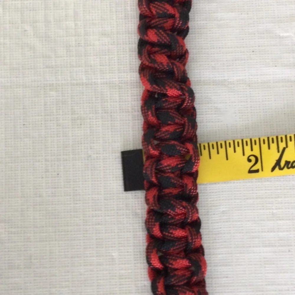 Red and Black Paracord Bracelet
